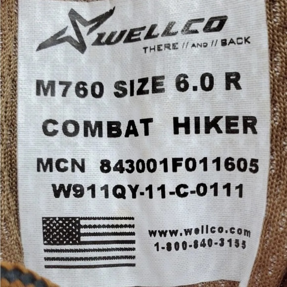 Wellco Boot Combat Mountain Hiker Men 6R Olive Tan M760 Hot Weather Hybrid NWOB main image 9
